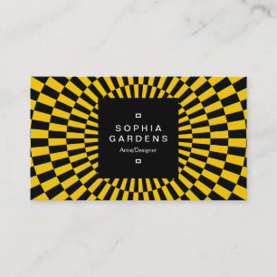 Square Label 01a - Op Art 09 Visitenkarte