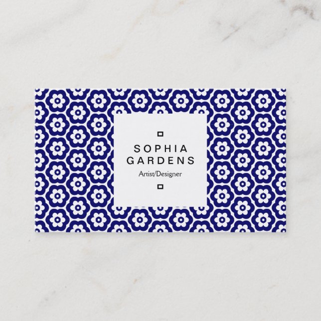 Square Label 03a - 290514(3) - DP Navy Visitenkarte (Vorderseite)