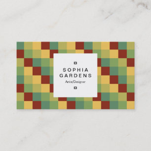 Square Label 03a - Farbquadrate 016 Visitenkarte