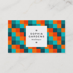 Square Label 03a - Farbquadrate 01 Visitenkarte