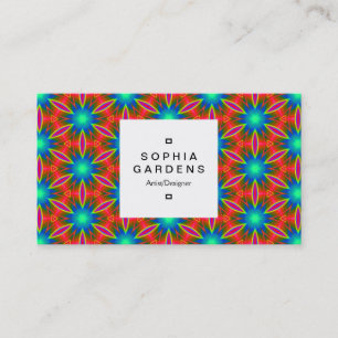 Square Label 03a - Geometric 160614 (01) Visitenkarte