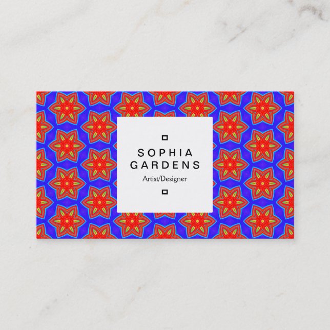 Square Label 03a - Geometric 160614 (05) Visitenkarte (Vorderseite)
