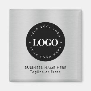 Square Magnet Silver Business-Logo speziell für di