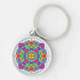 Square Mandala Boho Premium Round Schlüsselanhänge Schlüsselanhänger