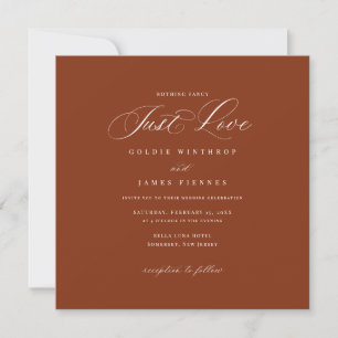Square Modern Calligraphy Schlicht Wedding Einladu Einladung