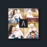 Square Monogram Custom Foto Leinwand<br><div class="desc">Laden Sie Ihr Foto hoch,  um ein einmaliges Geschenk für sich oder einen anderen zu machen! Lesen Sie unsere vollständigen Kollektionen unter berryberrysweet.com. Auf Wunsch können Sie auch die passenden Farben auswählen. Design © berryberrysweet.com</div>