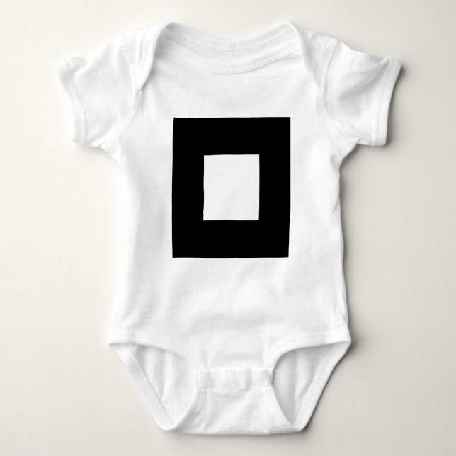 Square Motif Baby Strampler (Vorderseite)