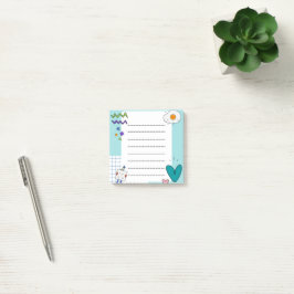 Square Niedlich Doodle Cartoon Membernotes Post-it Klebezettel