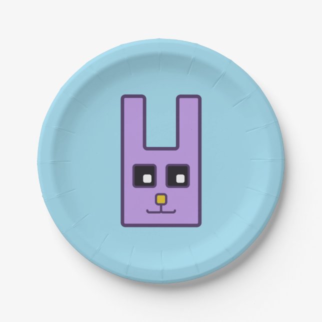 Square Oaster Bunny Paper Teller (Vorderseite)