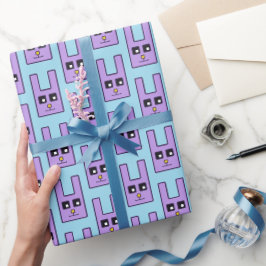 Square Oaster Bunny Wrapping Paper Geschenkpapier