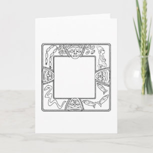 Square Opon Ifa Divination Tray Karte