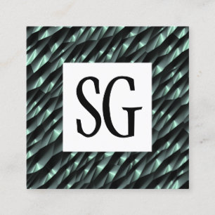 Square Panel - Initials - 190716(04) Quadratische Visitenkarte