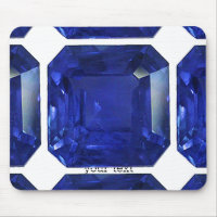 Square Rectangle Blue Sapphire