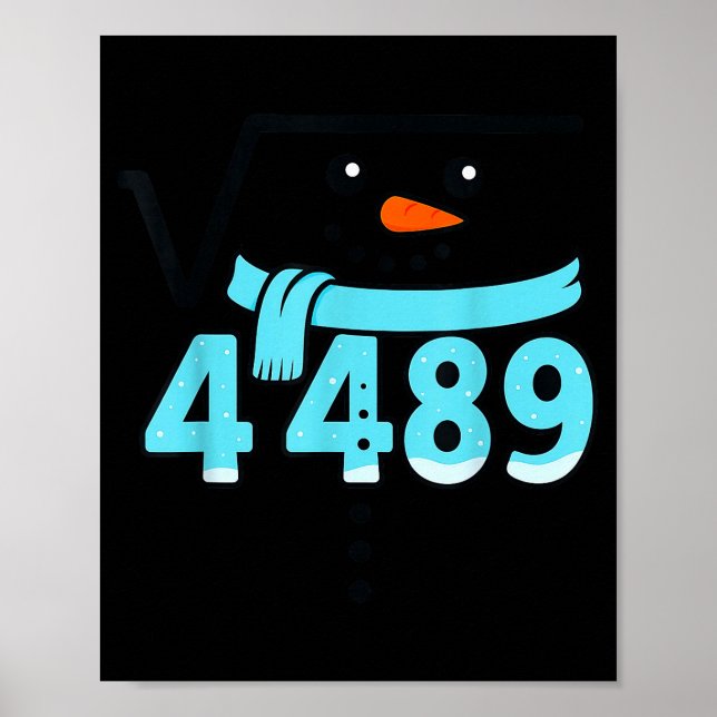 Square Root 4489 Christmas Meme Six Seven Slang Ma Poster (Vorne)