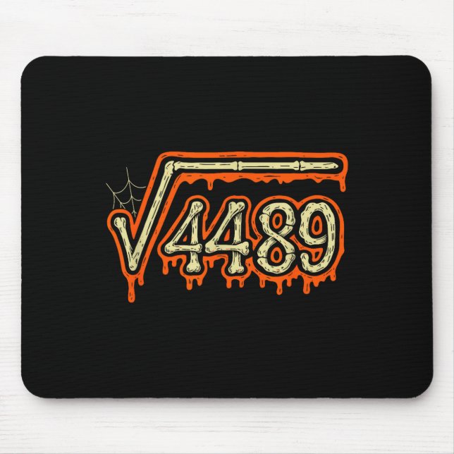 Square Root 4489 Equals 67 Geek Joke  Mousepad (Vorne)