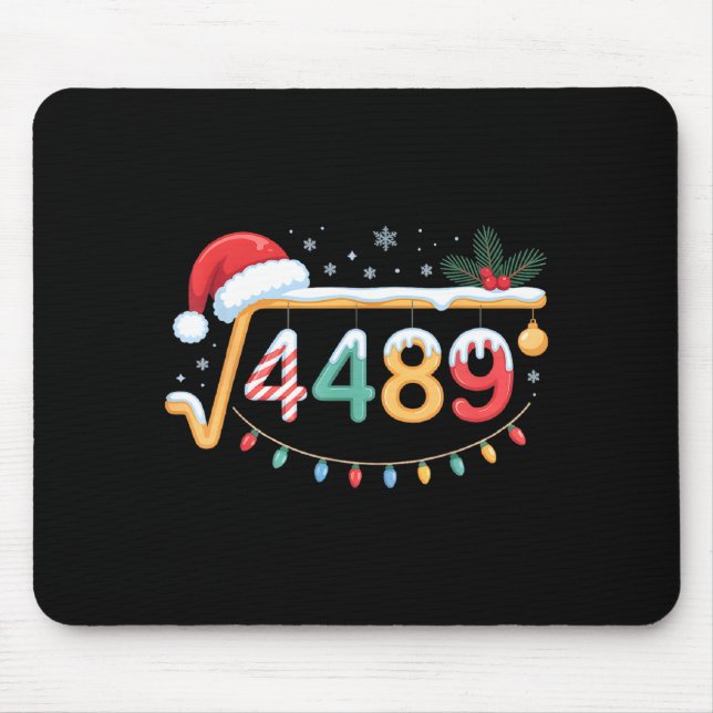 Square Root 4489 Funny 67 Meme Math Teacher 6 7 Ch Mousepad (Vorne)