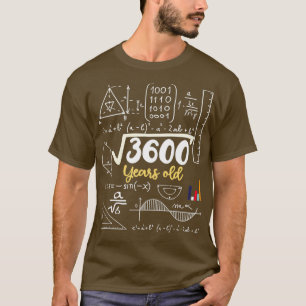 Square Root 60 Jahre alter lustiger Lehrer 60. Geb T-Shirt