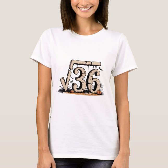 Square Root 67 Meme 6 7 Gen Alpha Halloween Sechs  T-Shirt (Vorderseite)