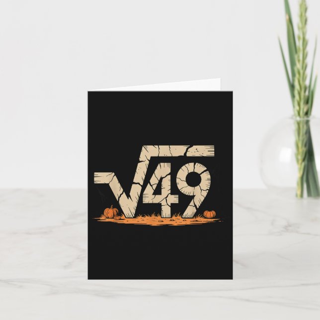 Square Root 67 Meme 6 7 Gen Alpha Halloween Six Se Karte (Vorderseite)