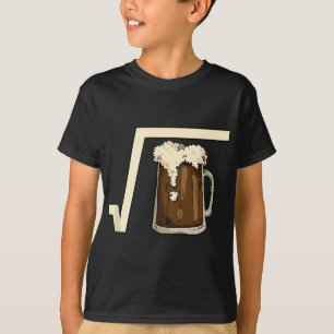 Square Root Beer Math Pun Mathematic Joke Science T-Shirt