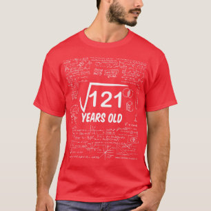 Square Root of 1211 th Birthday 11 Years Old Math T-Shirt