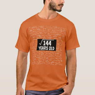 Square Root of 144 12. Geburtstag 12 Jahre alt Mat T-Shirt