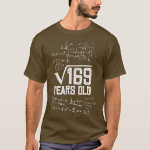 Square Root of 169 13. Geburtstag 13 Jahre Old Mat T-Shirt