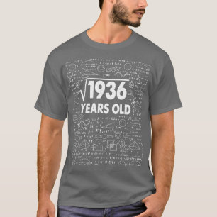 Square Root of 1936 44th Birthday 44 Years Old Mat T-Shirt