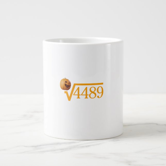 Square Root of 4489 Coffee Mug Jumbo-Tasse (Vorderseite)