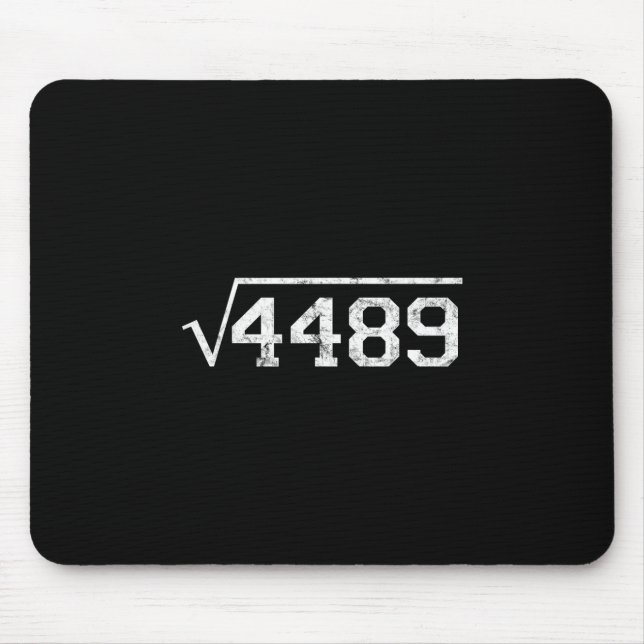 Square Root Of 4489 Slang Math Teacher Six Seven 6 Mousepad (Vorne)