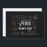Square Root of 4900 70th Birthday 70 Year Old Gift Einladung<br><div class="desc">Perfekte 70 Jahre alte Geschenkidee für Vater,  Mutter oder Mathe Liebhaber. Quadratwurzel aus 4900 Jahren. Phantastisches Geschenk für Väter,  Mütter,  Opa,  Oma oder alle Menschen,  die Mathematik Lieben.</div>