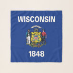 Square Scarf mit Fahne des Wisconsin Staat, USA Schal<br><div class="desc">Lassen Sie sich von unserem quadratischen Schal mit der Fahne von Wisconsin verwöhnen! Dieses vielseitige Quadrat Schal ist so konzipiert, dass es eine Touch Wisconsin Stolz zu jedem Outfit hinzufügt. Das aus hochwertigem, weichem Stoff gefertigte Gebäude zeichnet sich durch einen lebendigen Ausdruck der Wisconsin-Staatsflagge aus und zeigt das reiche Erbe...</div>