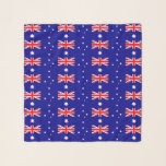 Square Scarf mit Flagge Australiens Schal<br><div class="desc">Fügen Sie Ihrem Kleiderschrank eine Touch australischen Stolzes hinzu, mit unserem exklusiven quadratischen Schal mit der Flagge Australiens! Dieser quadratische Schal, der mit viel Liebe zum Detail gestaltet wurde, ist mehr als nur ein stilvolles Accessoire; er ist eine Feier des australischen Kulturerbes und des kulturellen Stolzes. Das elegante Design zeigt...</div>