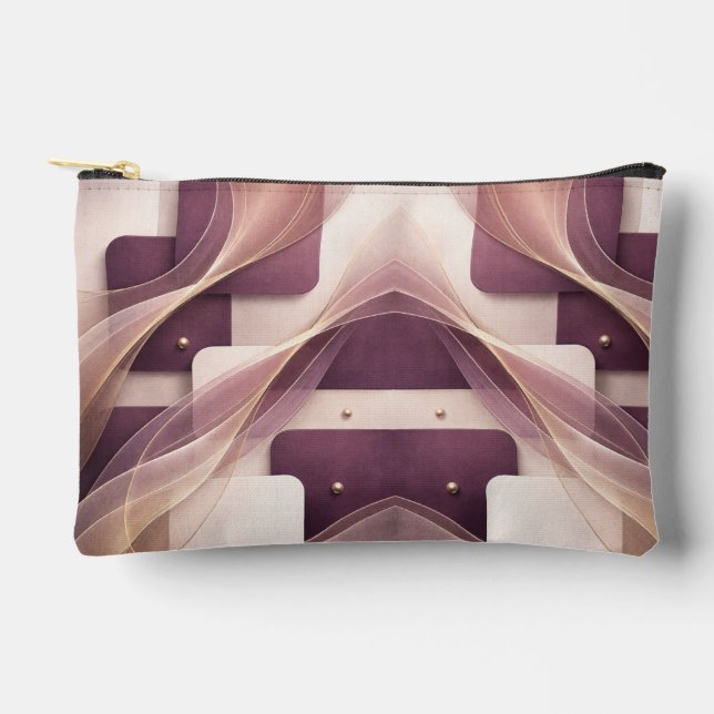 Square shapes AI art  Zubehörtasche (Vorderseite)
