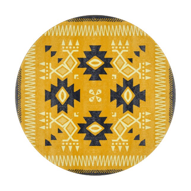 Square shawl, paisley floral batik. schneidebrett (Vorderseite)