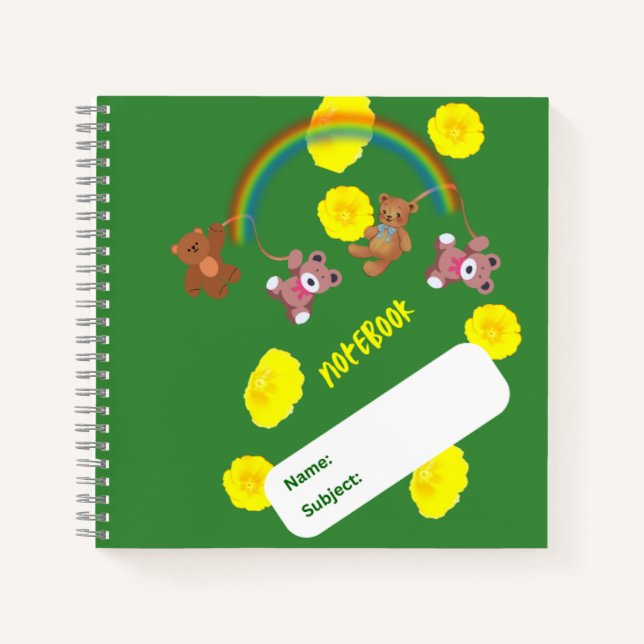 Square Spiral Notebook Notizbuch (Vorderseite)