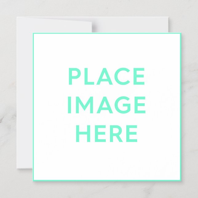 Square Thin Magnetic Card Magneteinladung (Vorderseite)