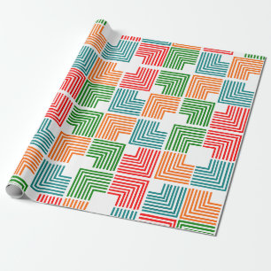 Square Threads Geschenkpapier