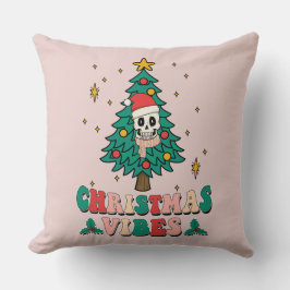 Square Throw Pillow Christmas Vibes Kissen