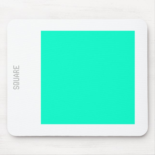 Square - Turquoise and White Mousepad (Vorne)