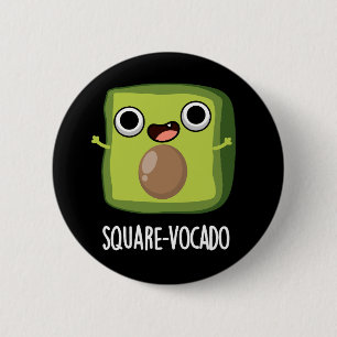Square-vocado Lustiger Würfel Avocado Wortspiel Du Button