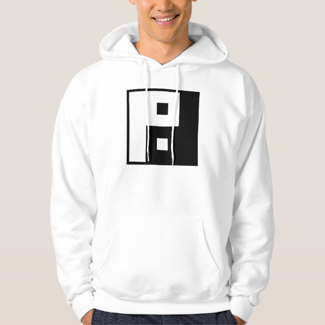 Square Yin Yang Hoodie (Vorderseite)