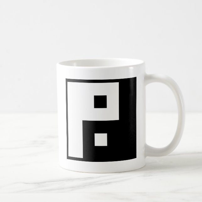 Square Yin Yang Kaffeetasse (Rechts)
