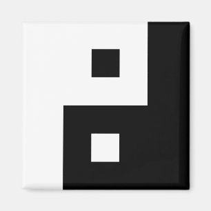 Square Yin Yang Magnet