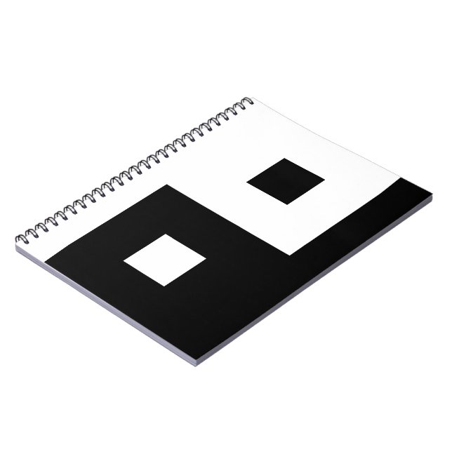 Square Yin Yang Notizblock (Linke Seite)