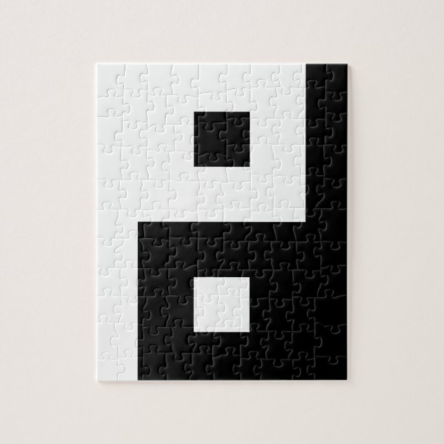 Square Yin Yang Puzzle (Vertikal)