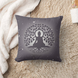 Square Yoga Throw Kissen