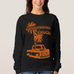 Squarebody-Lkw heruntergeklappt zugeschlagen Squar Sweatshirt