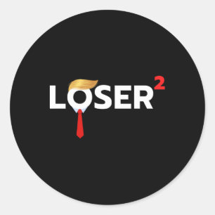 Squared Funny Anti-trump 2024 Nope Nicht wieder T- Runder Aufkleber