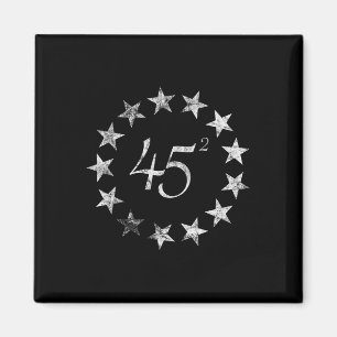 Squared Trump Betsy Ross Flag 2020 Zweite Amtszeit Magnet